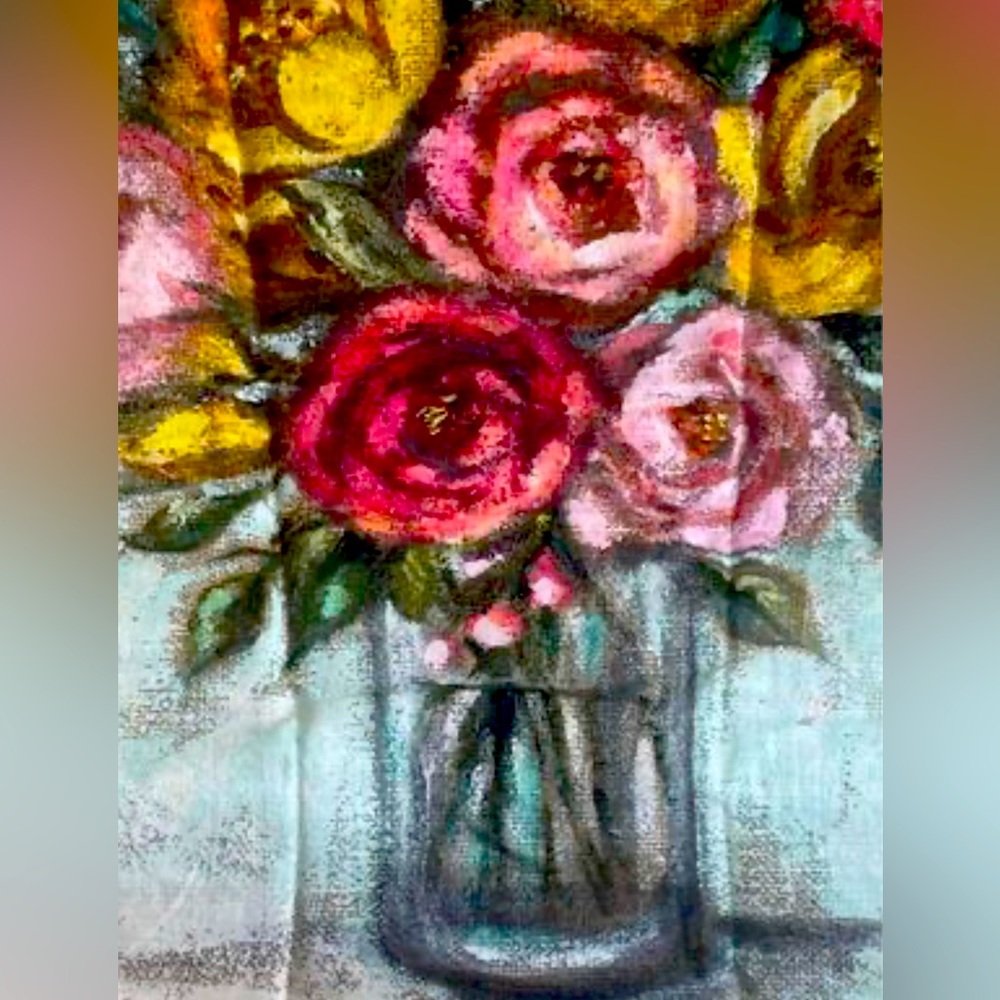 *Flower Bouquet Kitchen Towel